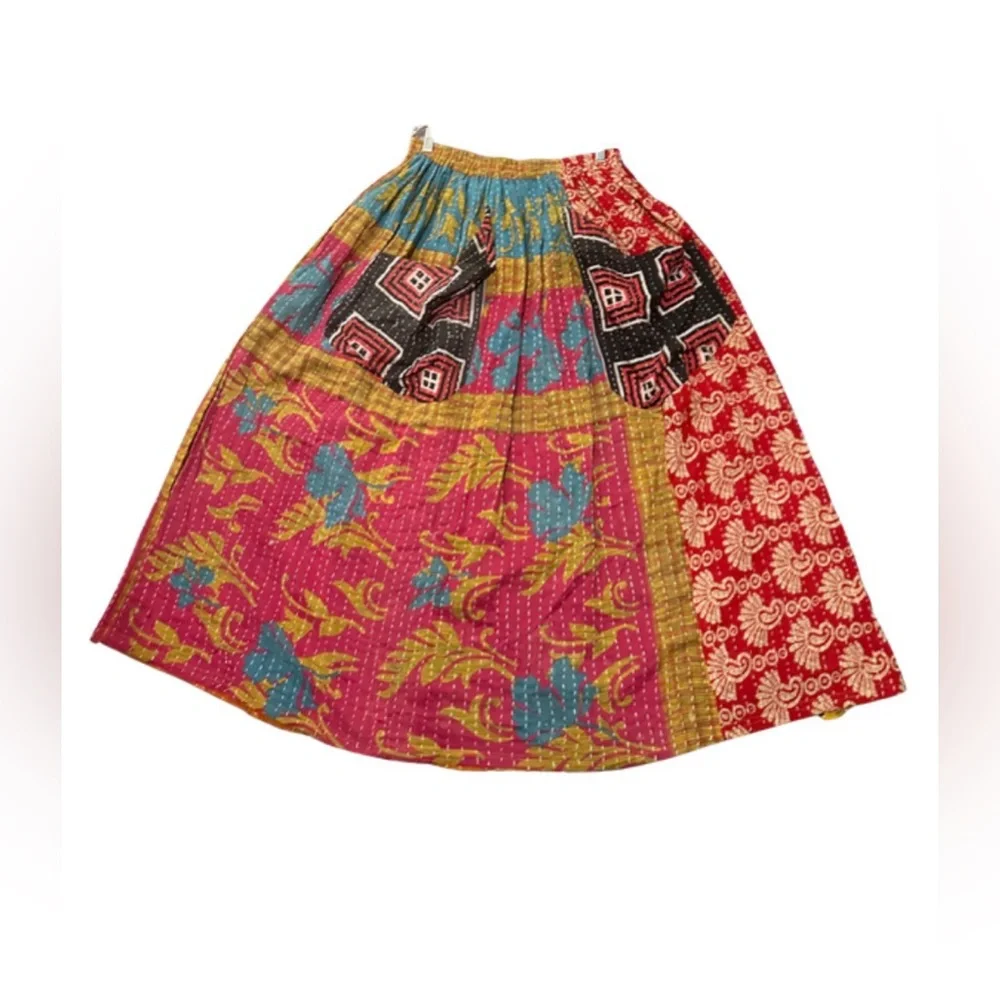 Jaded Gypsy Kantha Maxi Skirt, NWT, Free Size, Fits XS-Large, Unique, Bohemian
